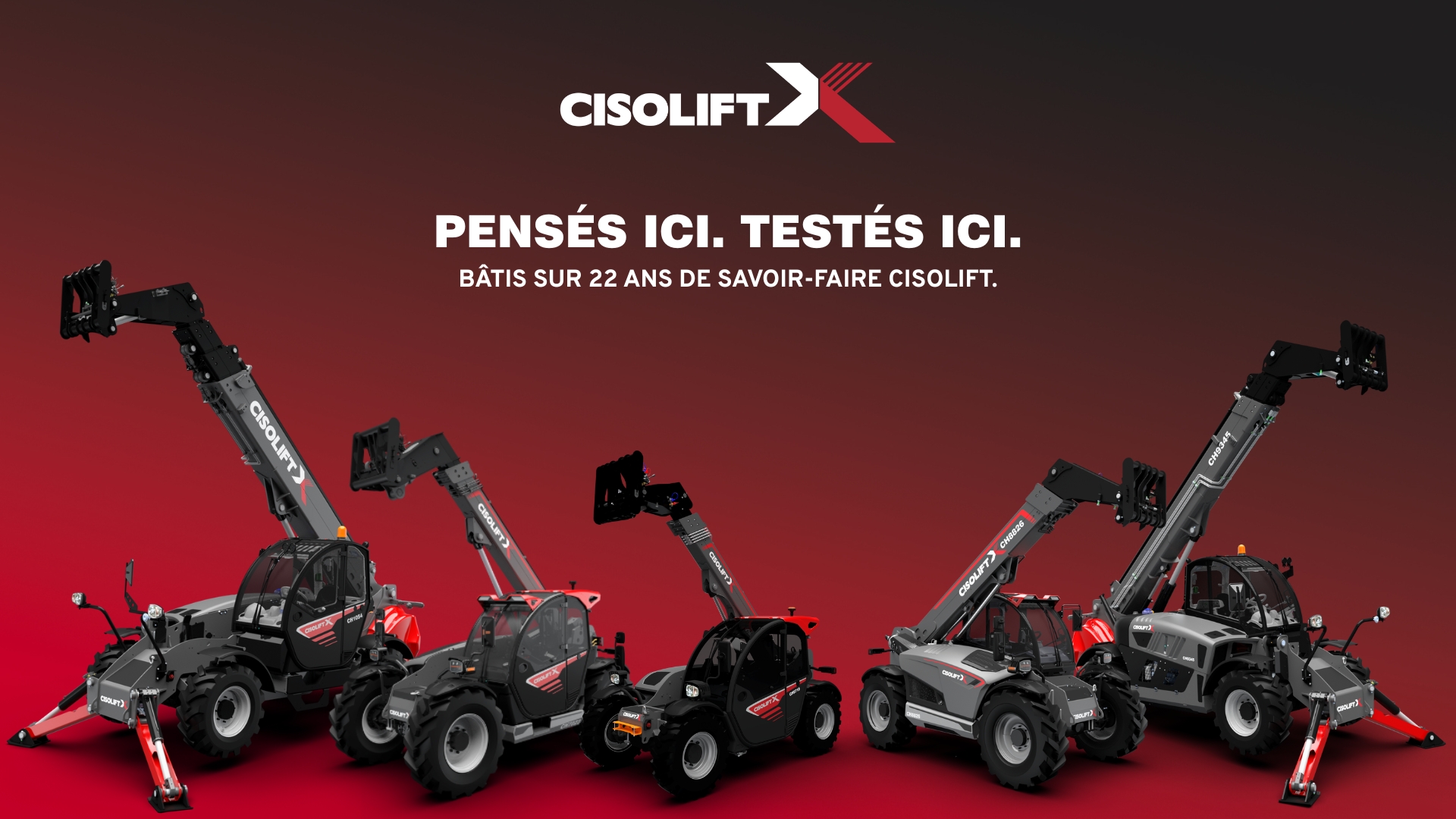 Une nouveauté signée Cisolift : nos propres chariots télescopiques, pensés pour vos chantiers